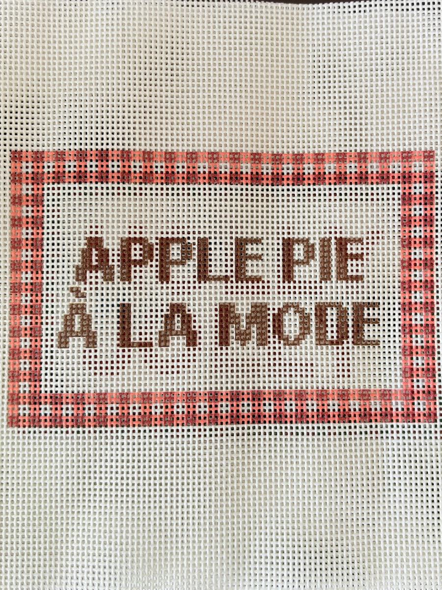 Apple Pie À La Mode — Printed Needlepoint Canvas